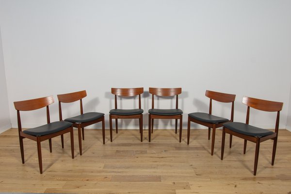 Mid-Century Dining Chairs in Teak by Ib Kofod Larsen for G-Plan, Great Britain, 1960s, Set of 6-NIT-2024562