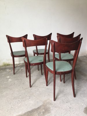 Mid-Century Dining Chairs in the Style of Ico Parisi, Set of 6-GGK-654086