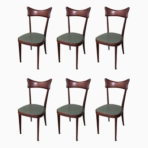 Mid-Century Dining Chairs in the Style of Ico Parisi, Set of 6-GGK-654086