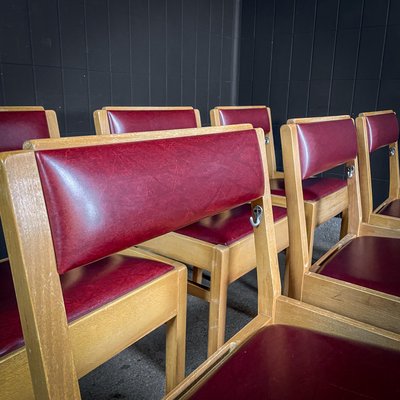 Mid-Century Dining Room Chair in Skai Leather, 1950s-IA-1741928