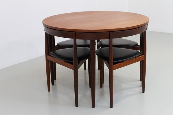 Mid-Century Dining Set by Hans Olsen for Frem Røjle, 1960s, Set of 5-WIX-2018165