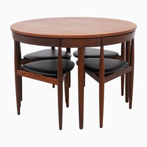 Mid-Century Dining Set by Hans Olsen for Frem Røjle, 1960s, Set of 5-WIX-2018165