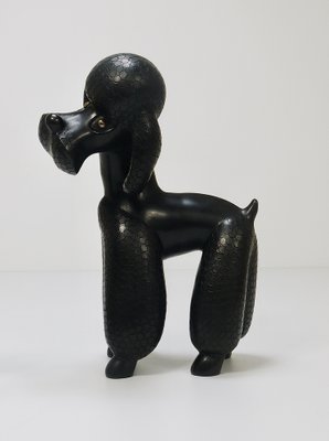 Mid-Century Dog Poodle Sculptures by Leopold Anzengruber, 1950s, Set of 2-MWV-1743504