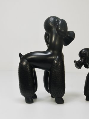 Mid-Century Dog Poodle Sculptures by Leopold Anzengruber, 1950s, Set of 2-MWV-1743504