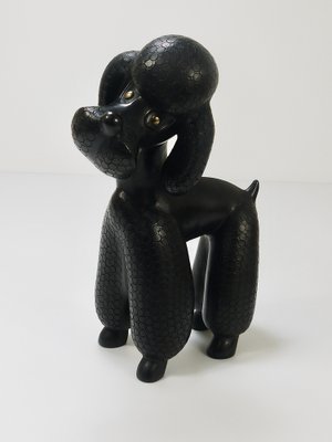 Mid-Century Dog Poodle Sculptures by Leopold Anzengruber, 1950s, Set of 2-MWV-1743504