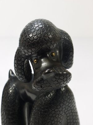 Mid-Century Dog Poodle Sculptures by Leopold Anzengruber, 1950s, Set of 2-MWV-1743504