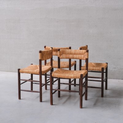 Mid-Century Dordogne Dining Chairs attributed to Charlotte Perriand, Set of 4-JRP-1755104