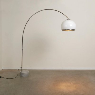 Mid-Century Dorée Arc Floor Lamp from Guzzini, Italy, 1960s-TWF-1813337