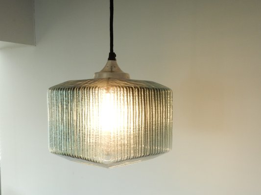 Mid-Century Double Glass Pendant Lamp in the Style of Carl Fagerlund for Orrefors, 1960s-NV-618670