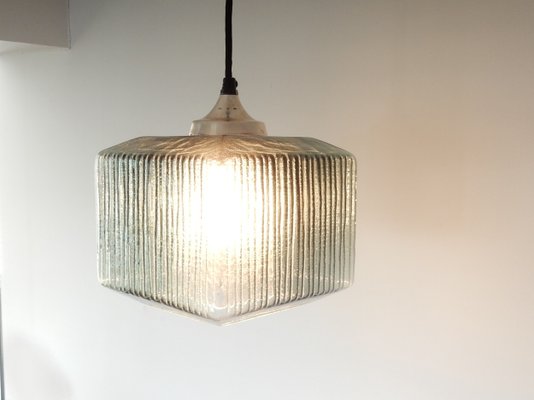 Mid-Century Double Glass Pendant Lamp in the Style of Carl Fagerlund for Orrefors, 1960s-NV-618670