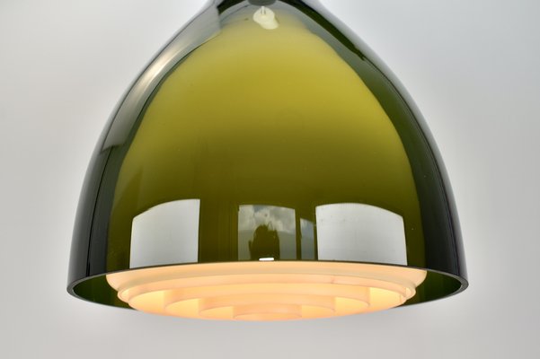 Mid-Century Double Glass Pendant Light in the style of Fog and Mørup-HJP-1699862