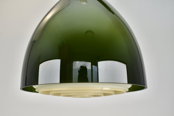 Mid-Century Double Glass Pendant Light in the style of Fog and Mørup-HJP-1699862