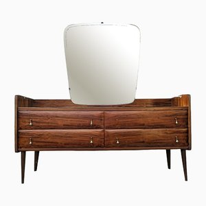 Mid-Century Dressing Table with Mirror, Italy, 1960s-RAQ-1406874