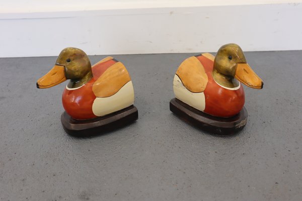 Mid-Century Duck Bookends, Set of 2-JWH-860750