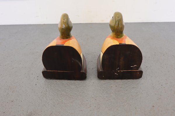 Mid-Century Duck Bookends, Set of 2-JWH-860750