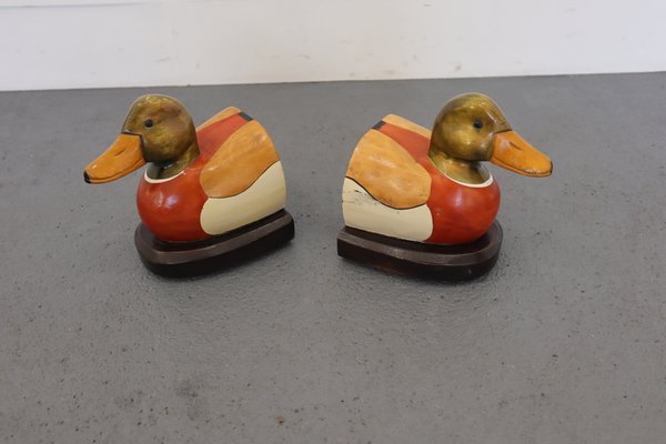 Mid-Century Duck Bookends, Set of 2-JWH-860750