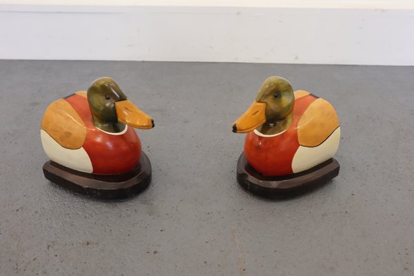 Mid-Century Duck Bookends, Set of 2-JWH-860750