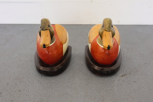 Mid-Century Duck Bookends, Set of 2-JWH-860750