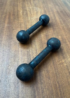 Mid-Century Dumbbells, 1960s, Set of 2-UAH-1782741