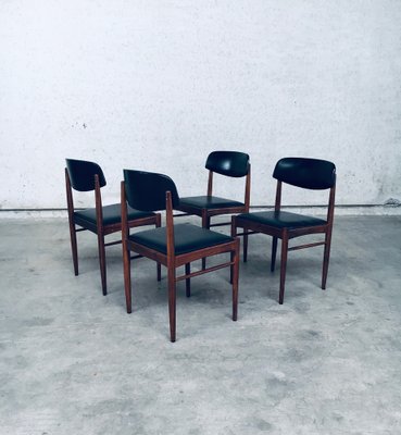 Mid-Century Dutch Design Dining Chairs, 1960s, Set of 4-RQV-1823479