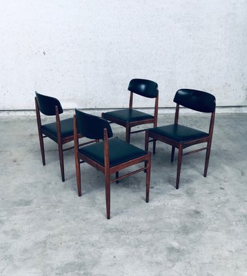 Mid-Century Dutch Design Dining Chairs, 1960s, Set of 4-RQV-1823479