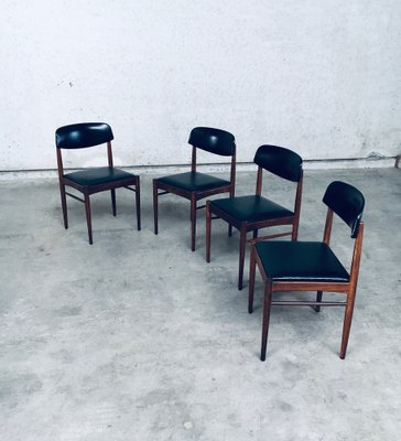 Mid-Century Dutch Design Dining Chairs, 1960s, Set of 4-RQV-1823479