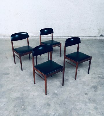 Mid-Century Dutch Design Dining Chairs, 1960s, Set of 4-RQV-1823479