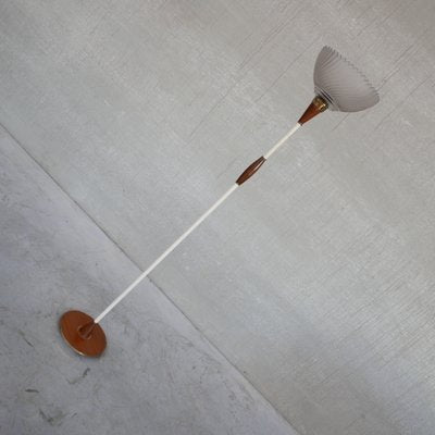 Mid-Century Dutch Floor Lamp with Glass Shade-JRP-1078232