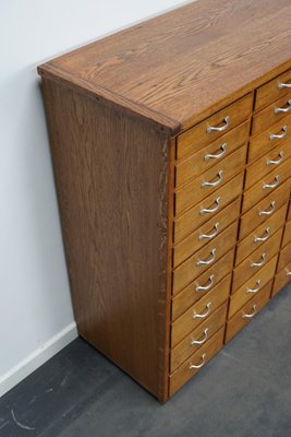 Mid-Century Dutch Industrial Apothecary Cabinet in Oak-XO-1262905