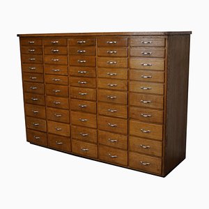 Mid-Century Dutch Industrial Apothecary Cabinet in Oak-XO-1262905