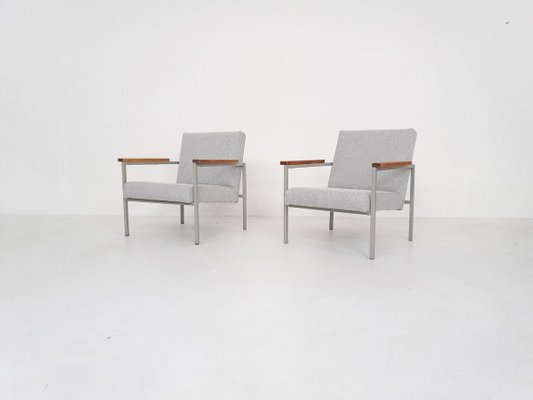 Mid-Century Dutch Lounge Chairs, 1960s, Set of 2-ZO-830635