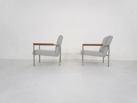 Mid-Century Dutch Lounge Chairs, 1960s, Set of 2-ZO-830635