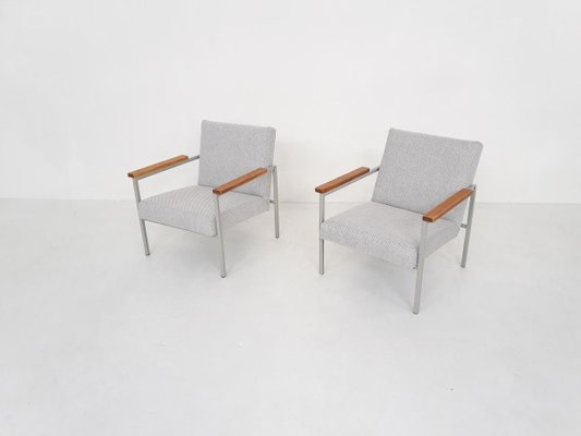 Mid-Century Dutch Lounge Chairs, 1960s, Set of 2-ZO-830635