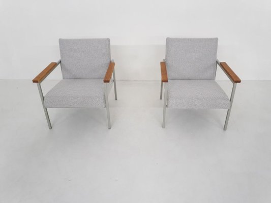 Mid-Century Dutch Lounge Chairs, 1960s, Set of 2-ZO-830635