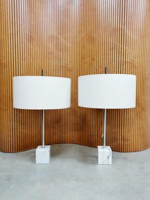 Mid-Century Dutch Marble Table Lamps from Raak Amsterdam, Set of 2-BW-809399