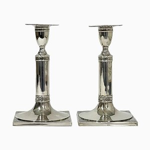 Mid-Century Dutch Silver Candleholders, Set of 2-UCH-1224428