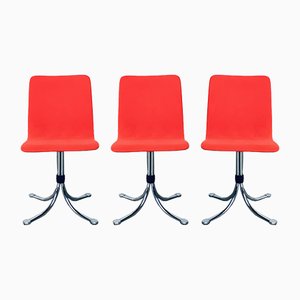 Mid-Century Dutch Steel Dining Chairs from Brabantia, 1970s, Set of 3-RQV-850249