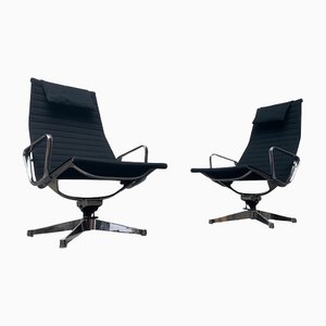 Mid-Century EA 124 Aluminium Armchairs by Charles & Ray Eames for Herman Miller, 1960s, Set of 2-UAH-1313085