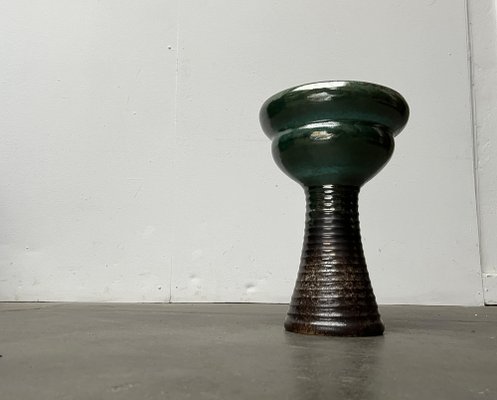 Mid-Century East German Brutalist Studio Pottery Floor Vase by Kerstin & Ralf Unterstab for Kunsttöpferei Unterstab KTU, 1960s-UAH-1760254