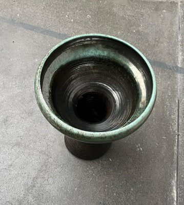 Mid-Century East German Brutalist Studio Pottery Floor Vase by Kerstin & Ralf Unterstab for Kunsttöpferei Unterstab KTU, 1960s-UAH-1760254