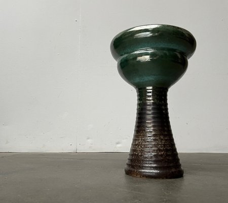 Mid-Century East German Brutalist Studio Pottery Floor Vase by Kerstin & Ralf Unterstab for Kunsttöpferei Unterstab KTU, 1960s-UAH-1760254