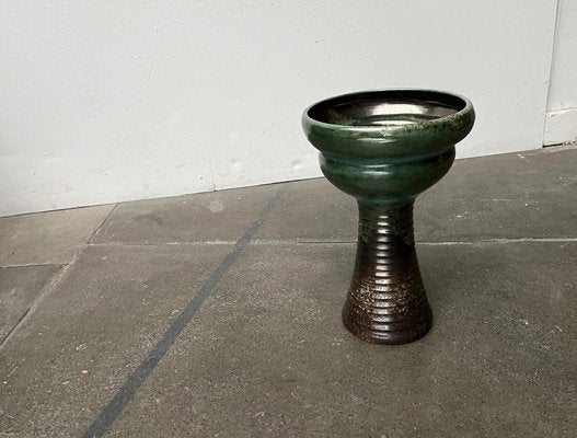 Mid-Century East German Brutalist Studio Pottery Floor Vase by Kerstin & Ralf Unterstab for Kunsttöpferei Unterstab KTU, 1960s-UAH-1760254