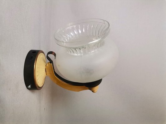 Mid-Century Eastern European Hand-Blown Glass Wall Sconce, 1970s-SCS-1701993