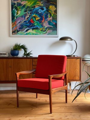 Mid-Century Easy Chair by Illum Wikkelsoe for Glostrup, 1960s-WSA-1294017