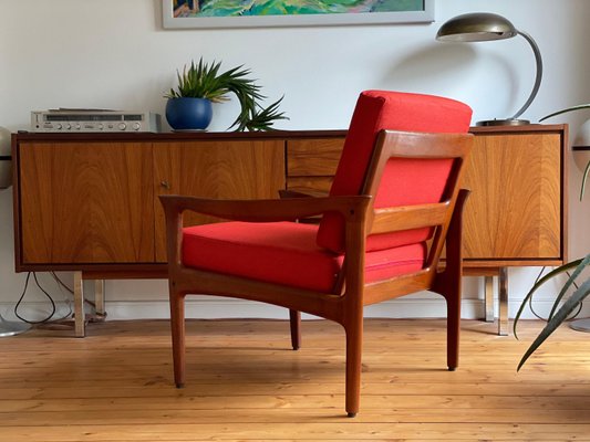 Mid-Century Easy Chair by Illum Wikkelsoe for Glostrup, 1960s-WSA-1294017