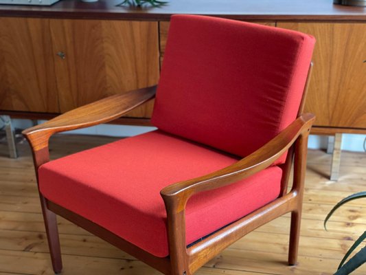 Mid-Century Easy Chair by Illum Wikkelsoe for Glostrup, 1960s-WSA-1294017