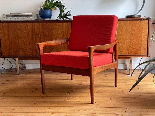 Mid-Century Easy Chair by Illum Wikkelsoe for Glostrup, 1960s-WSA-1294017