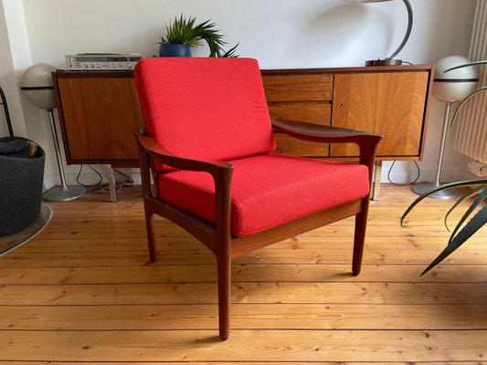 Mid-Century Easy Chair by Illum Wikkelsoe for Glostrup, 1960s-WSA-1294017