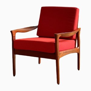 Mid-Century Easy Chair by Illum Wikkelsoe for Glostrup, 1960s-WSA-1294017