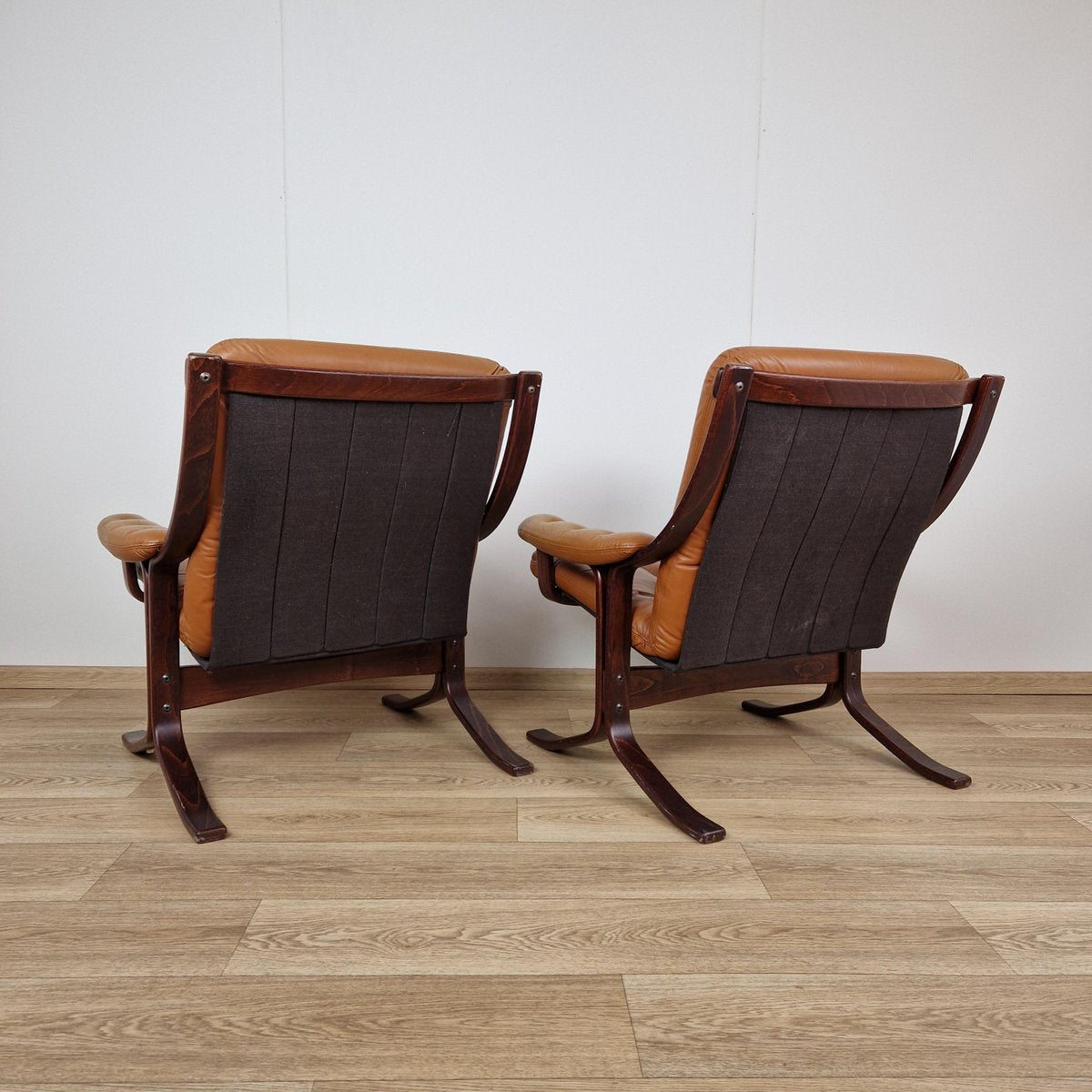 Mid-Century Easy Chairs by Ingmar Relling for Svane Ekornes, 1960s, Set of 2